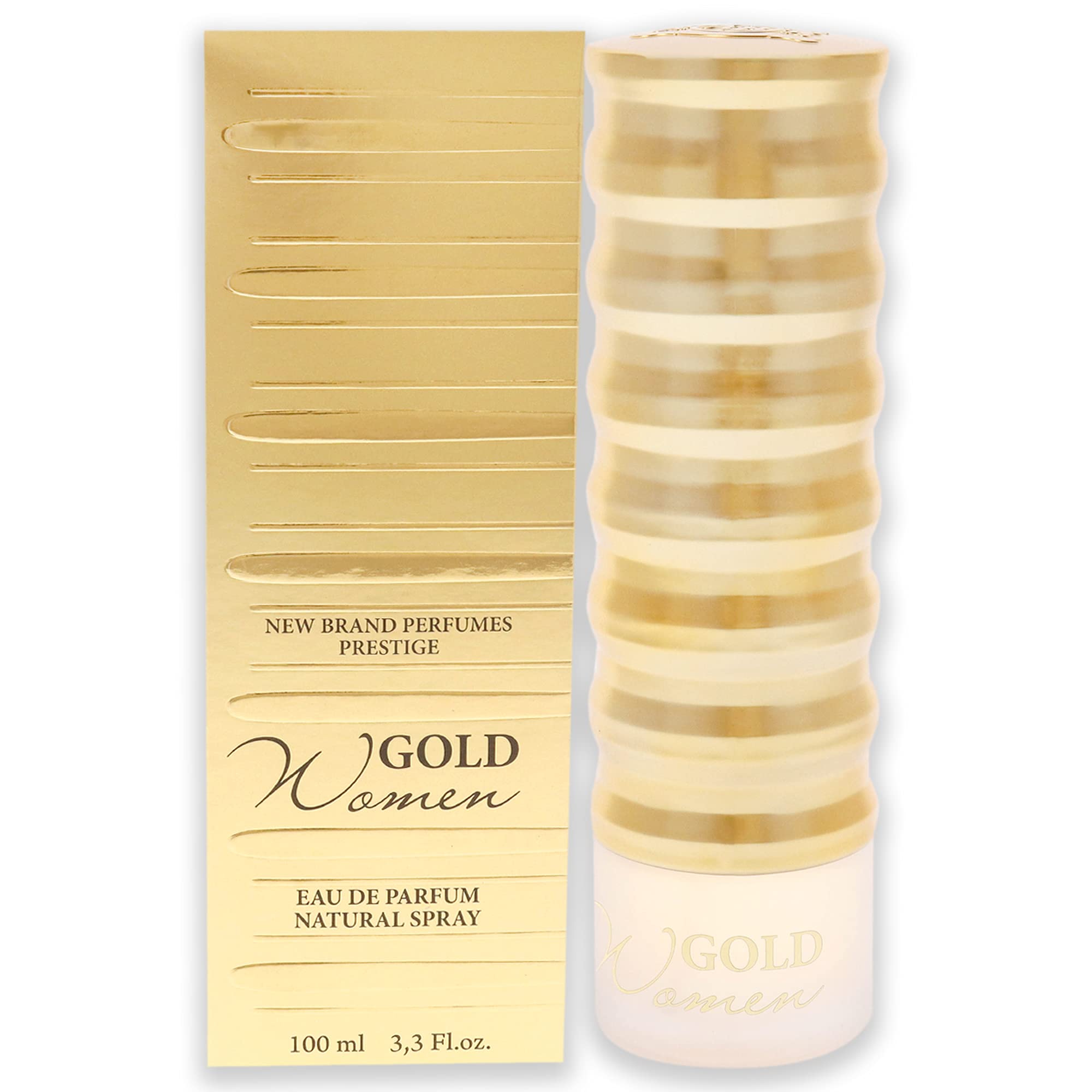 New Brand Prestige Gold Eau de Parfum Women Floral Fruity Scent 3.3 oz Spray