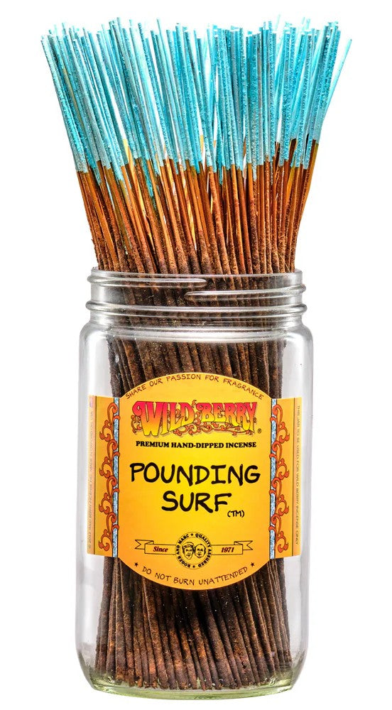 Wild Berry Pounding Surf Incense Sticks, 100 Count Hand-Dipped Aromatic Incense