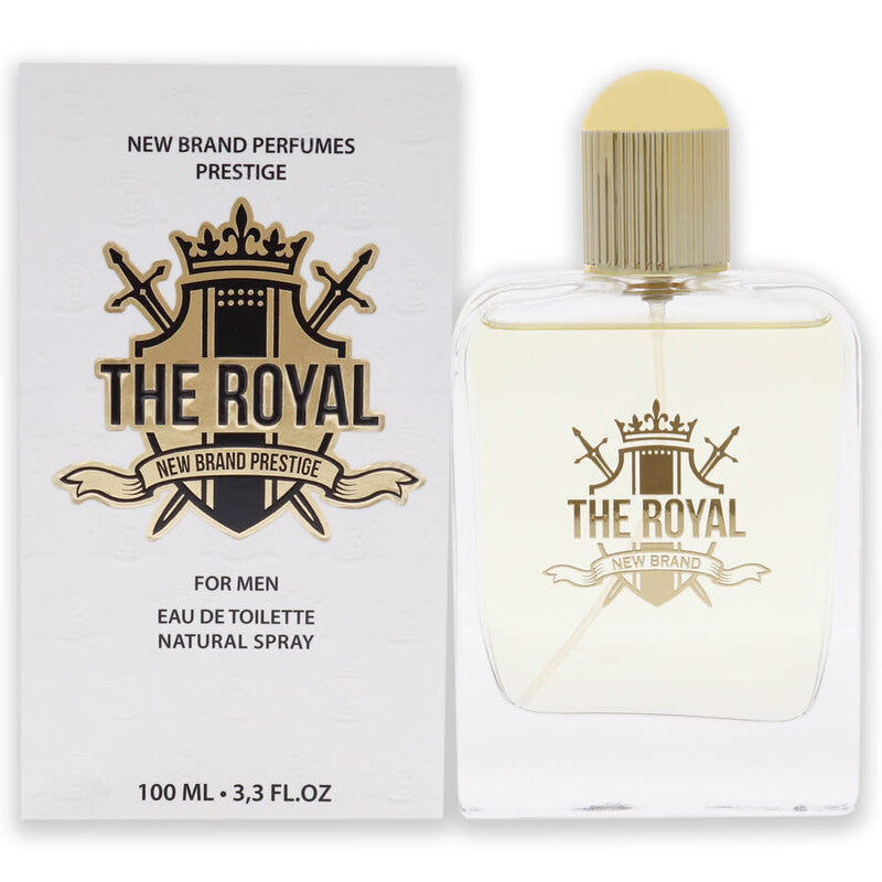 The Royal by New Brand for Men EDT for Men  EDT Spray, 3.3 oz, Woody Aromatic