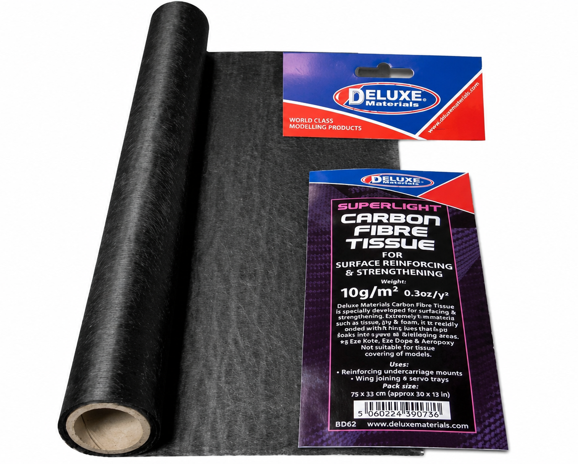 Deluxe Materials Lightweight Carbon Tissue Reinforcement Material
