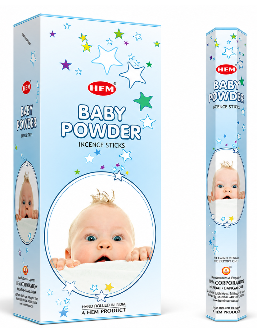 Incienso en polvo para bebés Hem, caja de 120 unidades