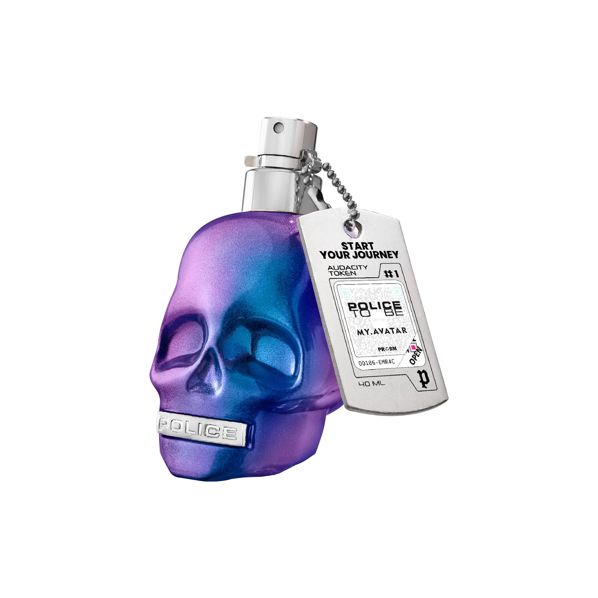 Police To Be My Avatar Eau de Toilette for Men Amber Woody Fragrance with Lemon Cardamom Cocoa and Rum 1.35 oz Spray