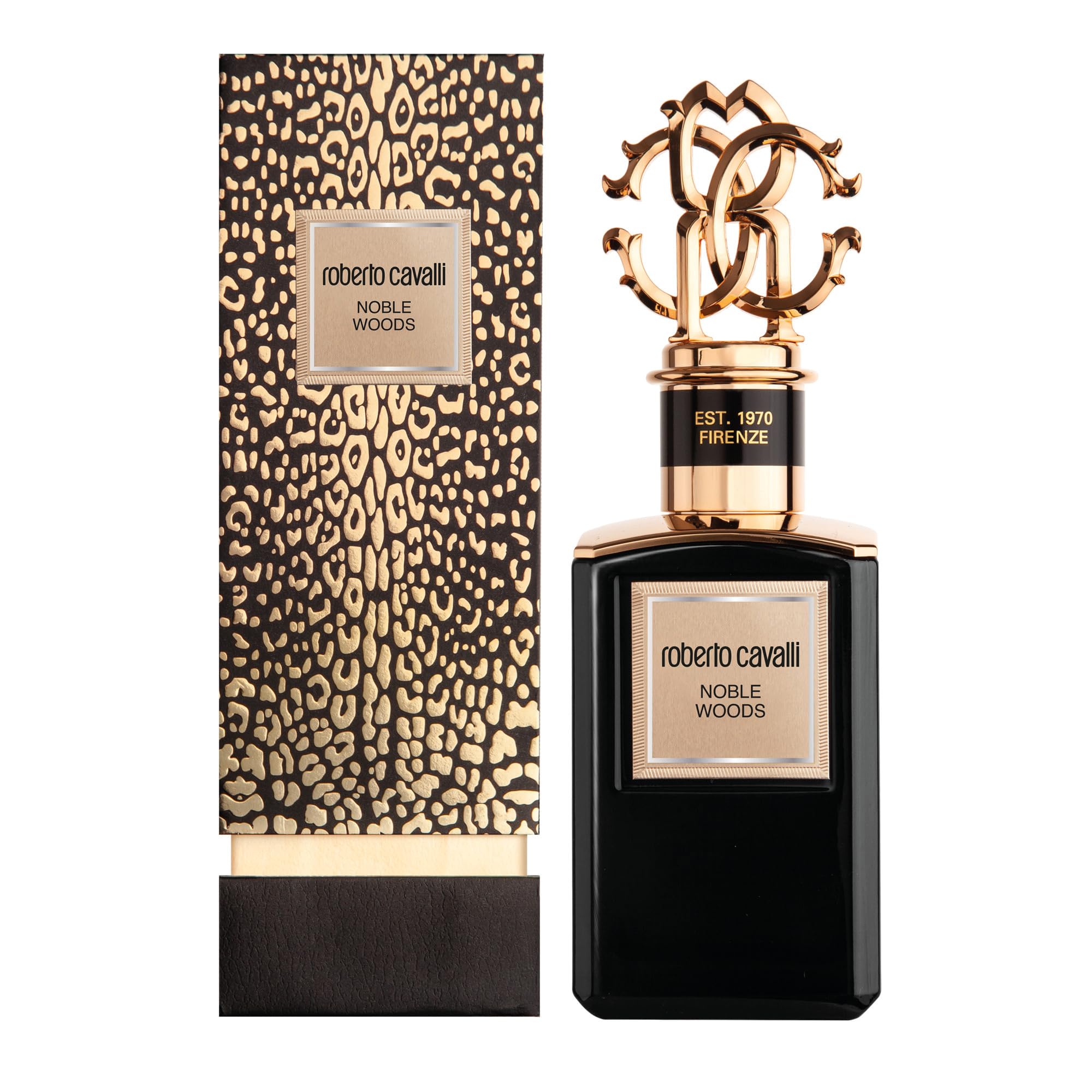 Roberto Cavalli Noble Woods Eau de Parfum Unisex Spicy Woody Cedar Cardamom Scent 3.4 oz Spray