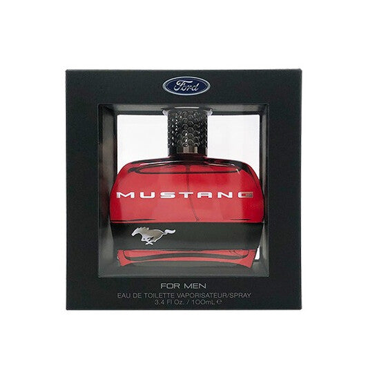 Mustang Red for Men Eau de Toilette Spray, 3.4 Fl Oz