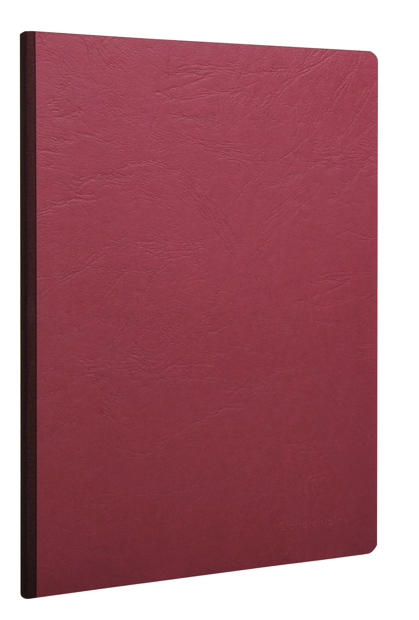 Clairefontaine Clothbound Notebook w/ elastic closure - Ruled  96 sheets - 8 1/4 x 11 3/4 - Red