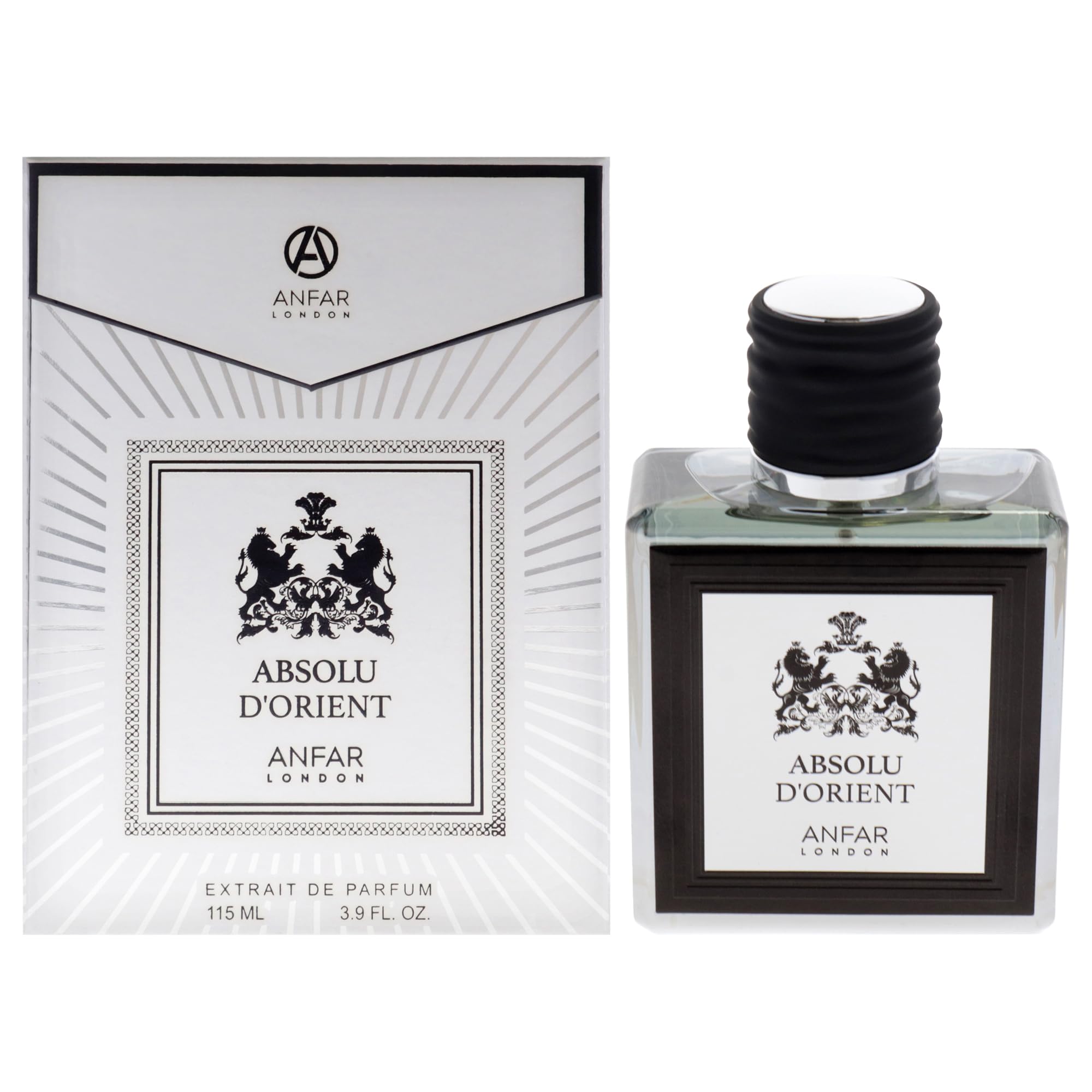 Anfar London Absolu dOrient Extrait de Parfum for Men Woody Floral Oriental Fragrance with Pineapple Rose and Amber 3.9 oz Spray