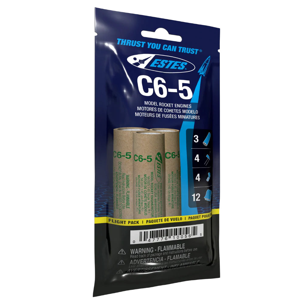 Estes C6-5 Model Rocket Engines 3 Pack (010024)