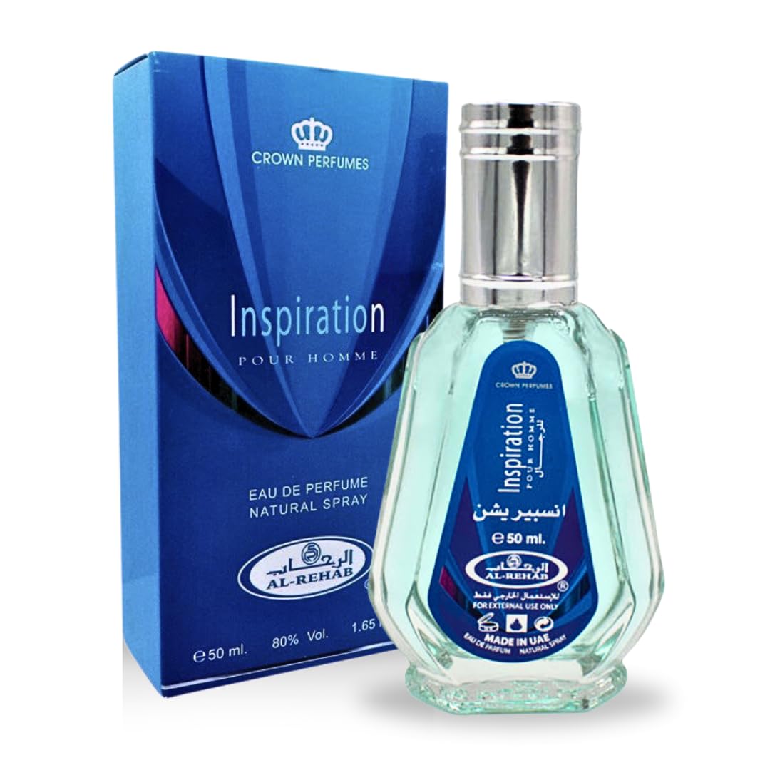 Al Rehab Inspiration Pour Homme Eau de Parfum Spray 1.69 Fl Oz (50 ml)