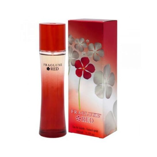 Fragluxe Red Eau de Toilette Women Floral Fruity Vanilla Scent 3.3 oz Spray