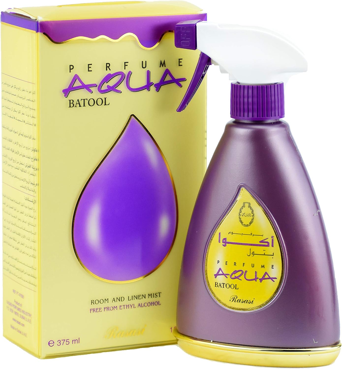 Rasasi Aqua Batool Water-Based Room & Linen Spray, 12.7 Oz (375ml)