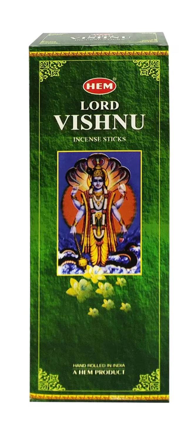 Incienso Hem Lord Vishnu, caja de 120 varillas