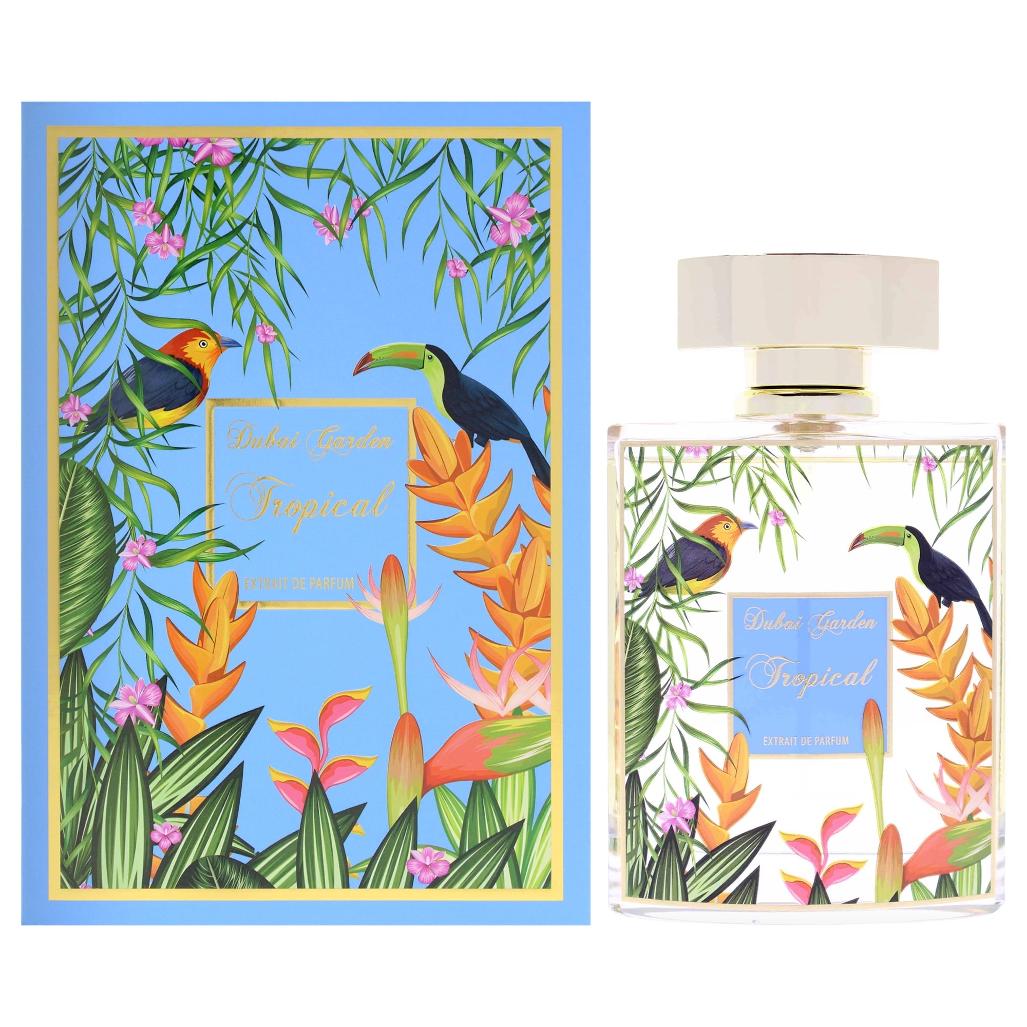 Dubai Garden Tropical Extrait de Parfum for Unisex, Sweet Woody 3.3 oz Spray