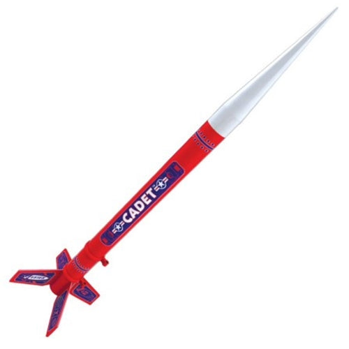 Estes Cadet Model Rocket Kit  Beginner-Friendly Rocket with Parachute Recovery