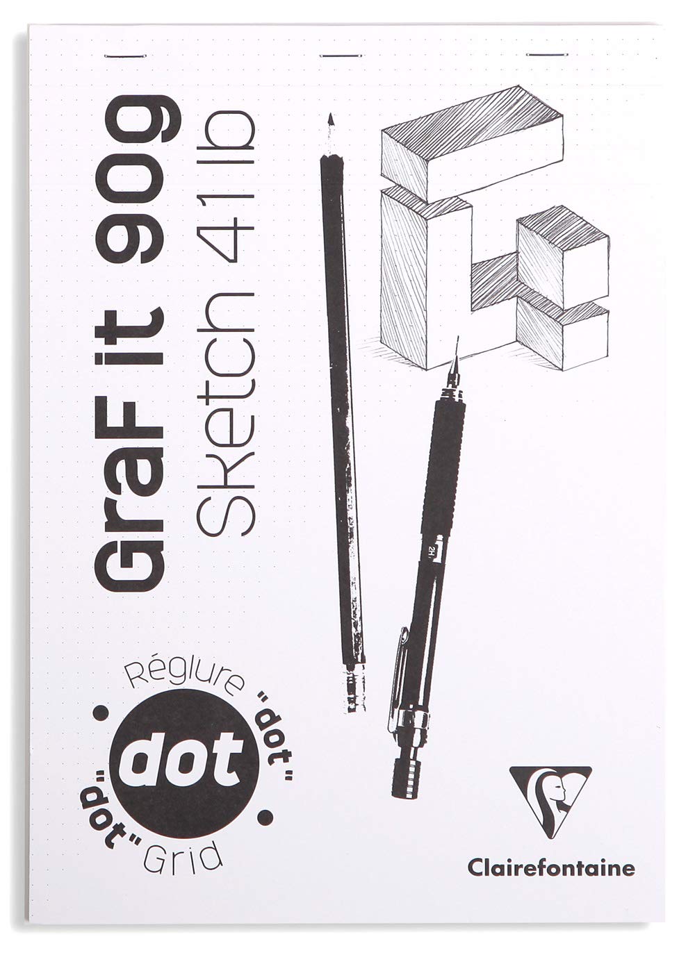 Clairefontaine GraF it Sketch Pads - Dots 80 sheets - 8 x 12