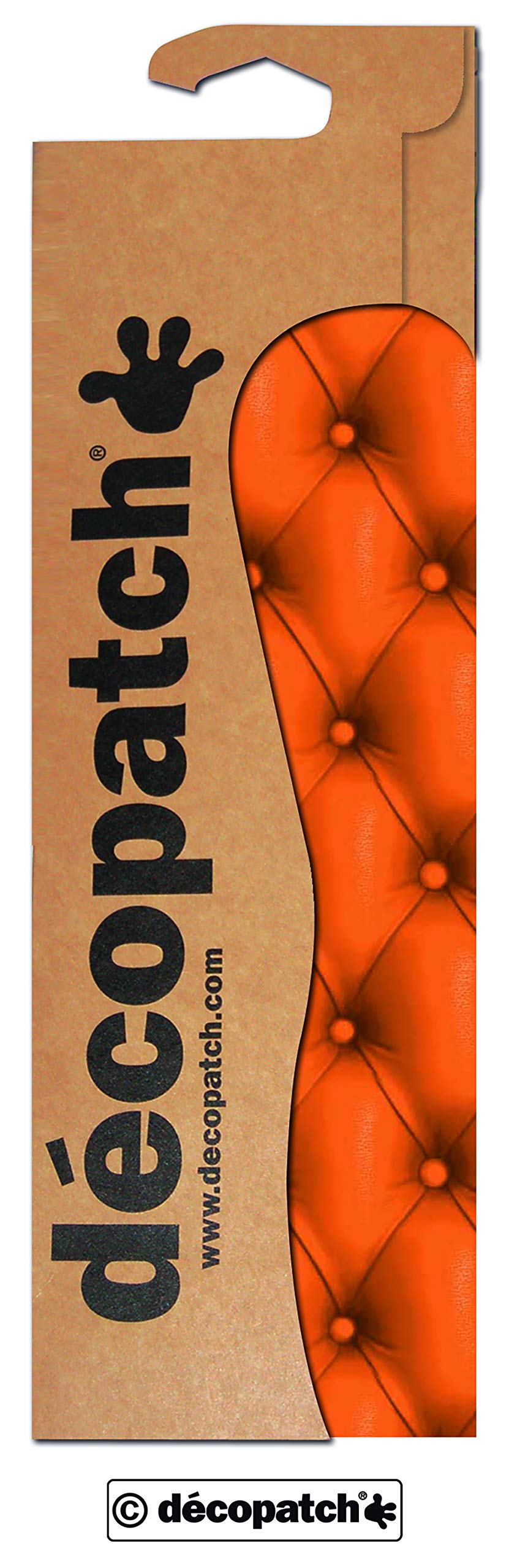 Decopatch Papers - Pack of 3 sheets - 11 3/4 x 15 3/4 - Orange Tufted