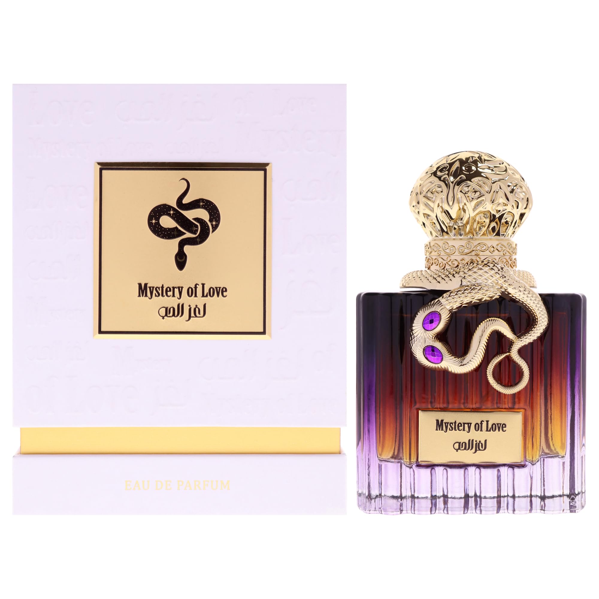Al Malakia Mystery of Love Eau de Parfum for Women, Romantic Floral Sweet Fragrance with Soft Musk Notes, Elegant Scent, 3.3 oz Spray