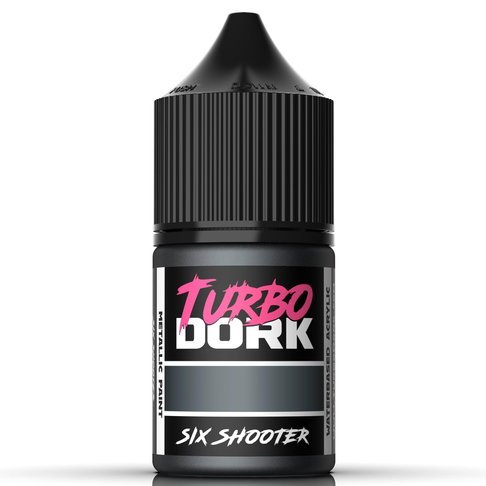 Turbo Dork Six Shooter Metallic Acrylic Paint 22ml Bottle - Water-based Non-Toxic Metallic Finish Paint