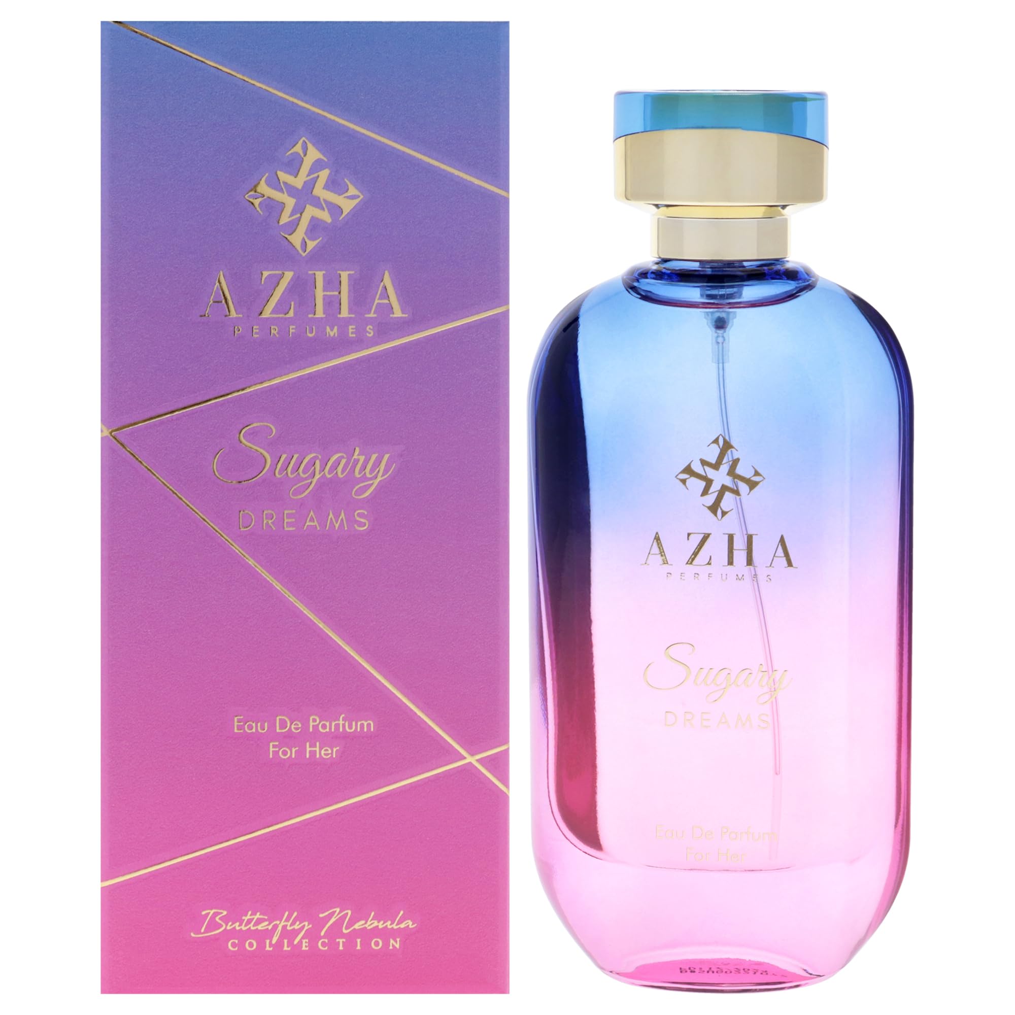 Azha Sugary Dreams Eau de Parfum for Women, Gourmand Floral Fragrance with Chocolate Toffee Vanilla and Tonka, 3.3 oz Spray