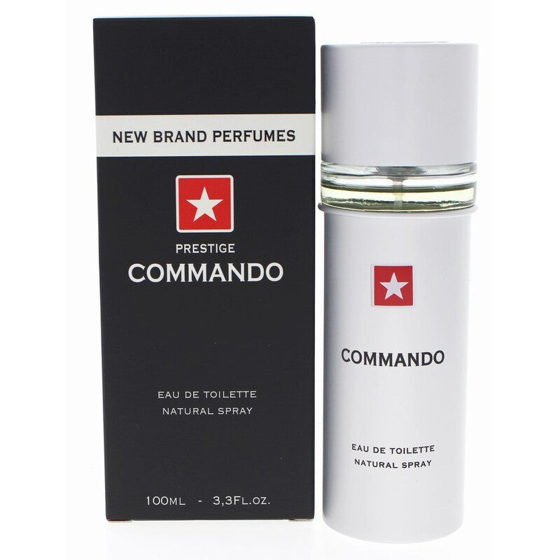 New Brand Prestige Commando Cologne for Men  EDT Spray, 3.33 oz (100 ml)