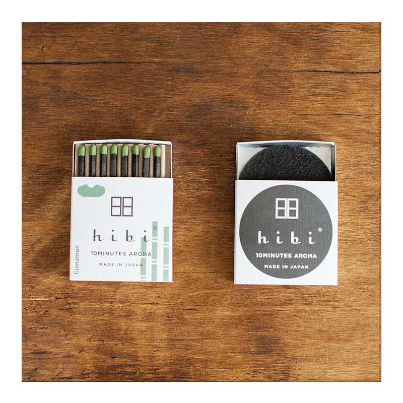 hibi 10 Minutes Aroma Incense Matches Cinnamon Box of 8 - Thumbnail 2