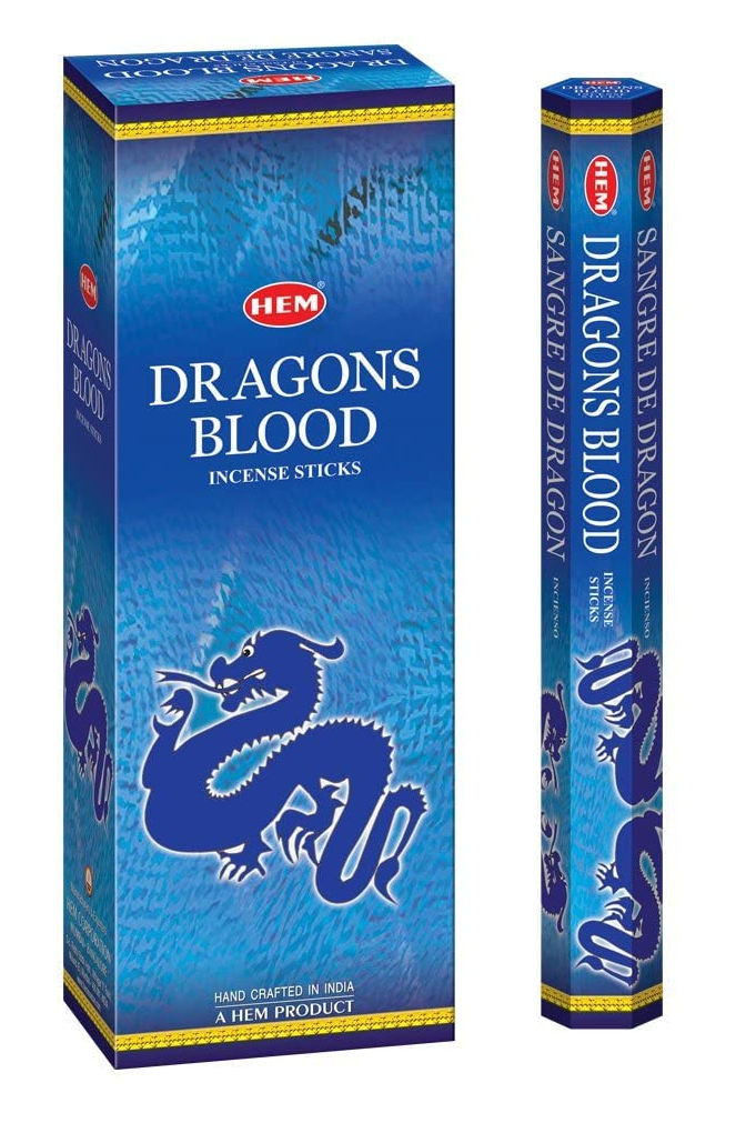 Incienso Hem Dragons Blood Blue, caja de 120 varillas