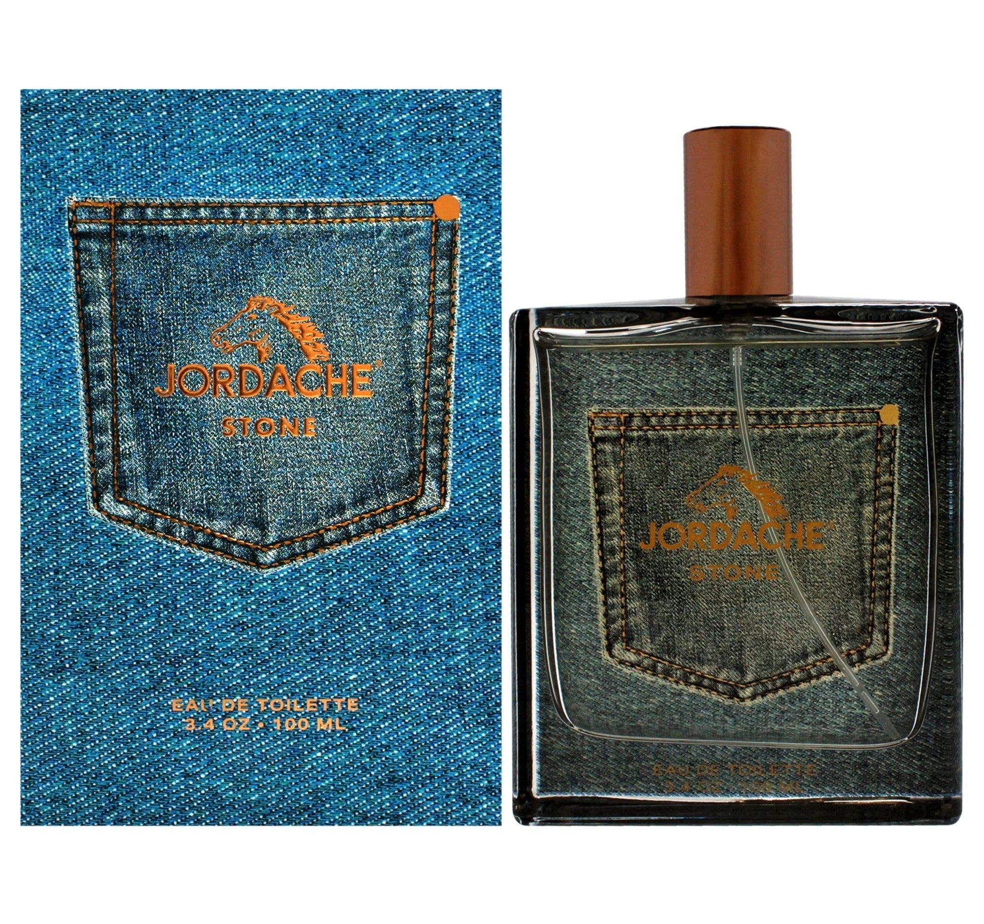 Jordache Stone Eau de Toilette Men Soft Musk Scent 3.4 oz Spray