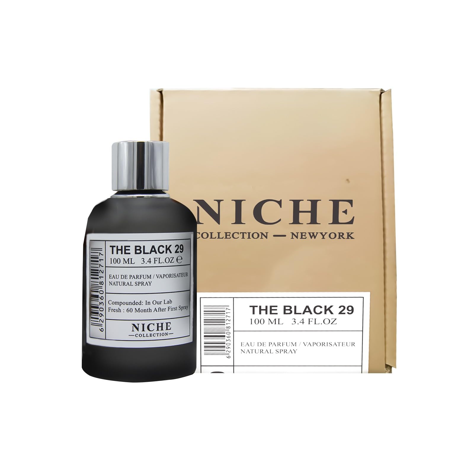 Khalis The Black 29 Niche Eau de Parfum Men Dark Woody Smoky Scent 3.4 oz Spray