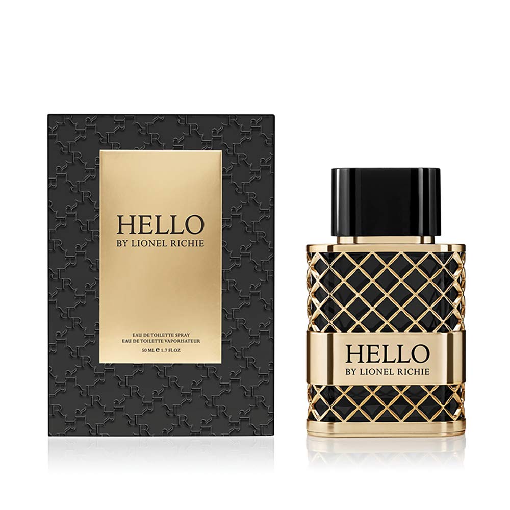 Lionel Richie Hello Eau de Toilette Men Aromatic Woody Scent 1.7 oz Spray