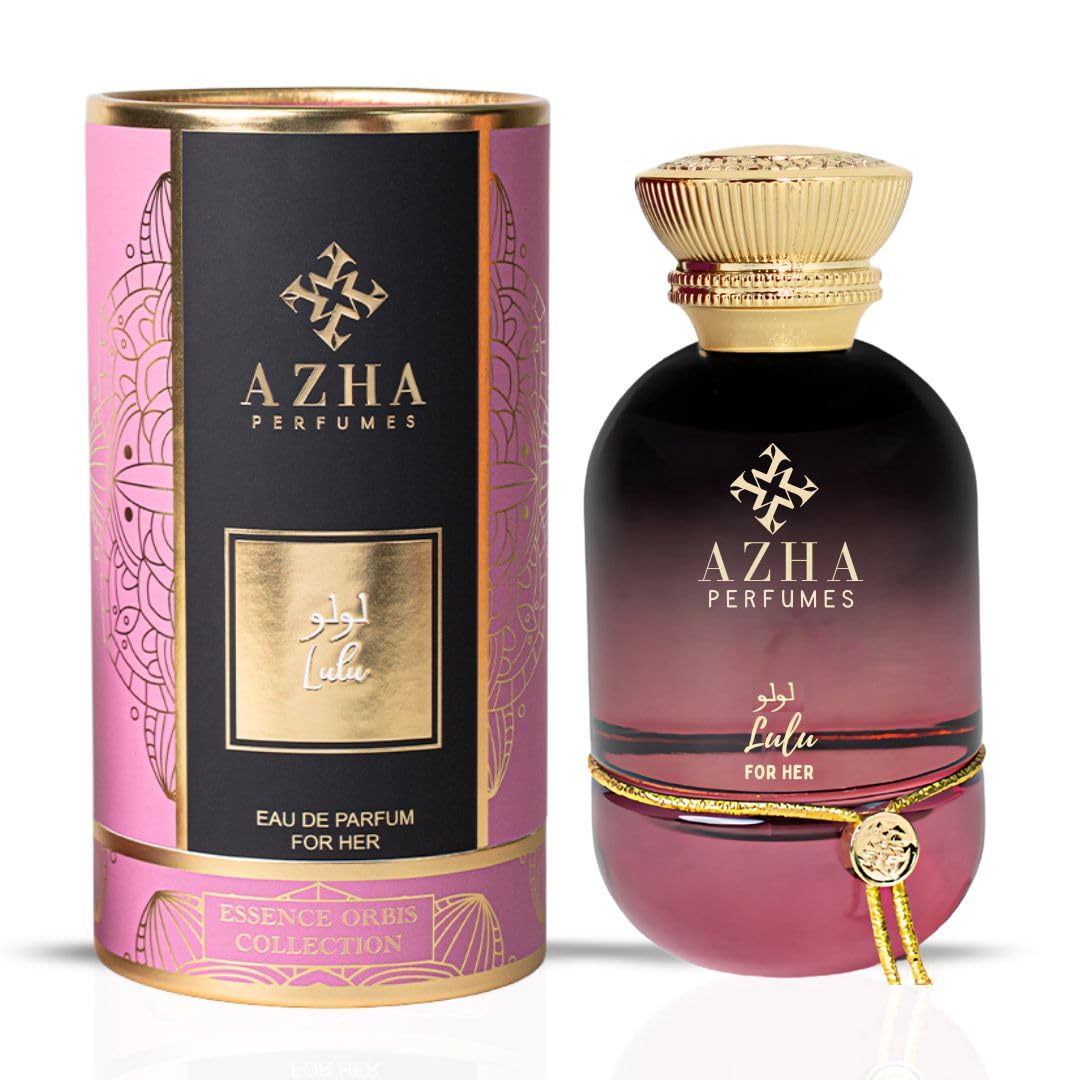 Azha Lulu Eau de Parfum for Women, Oriental Floral Fruity Fragrance with Melon Jasmine Pineapple and Musk, 3.3 oz Spray