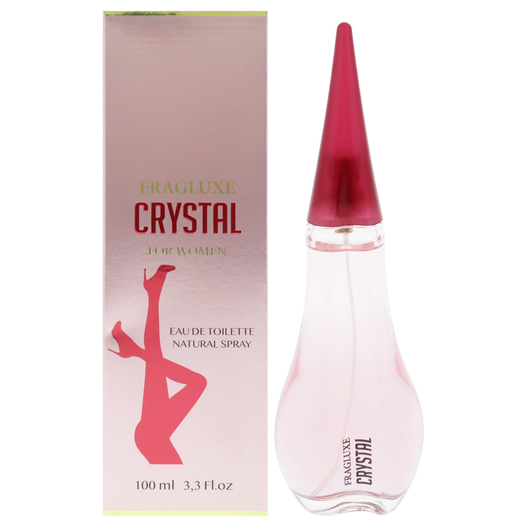 Fragluxe Crystal Eau de Toilette Women Floral Gourmand Scent 3.3 oz Spray