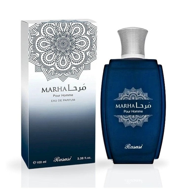 Rasasi Marha Pour Homme Eau De Parfum Spray, 3.38 Fl Oz (100 ml)