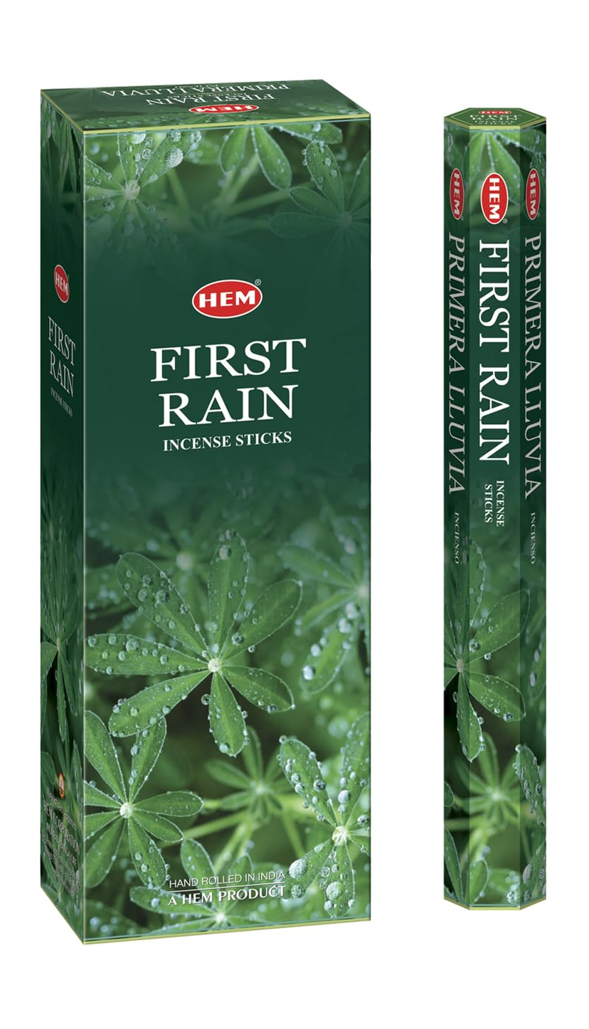 Hem First Rain Incense Sticks - 120 Stick Bulk Box (6 Inner Tubes of 20)