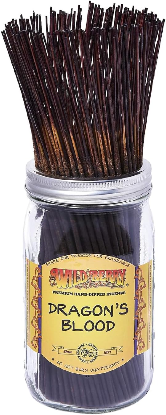 Wild Berry Dragon's Blood Incense Sticks, 100 Count Hand-Dipped Aromatic Incense