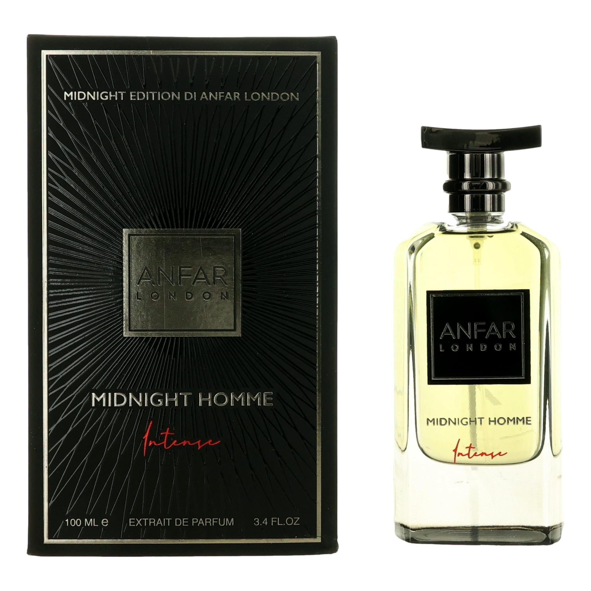 Anfar London Midnight Homme Intense Extrait de Parfum for Men 3.4 oz Spray