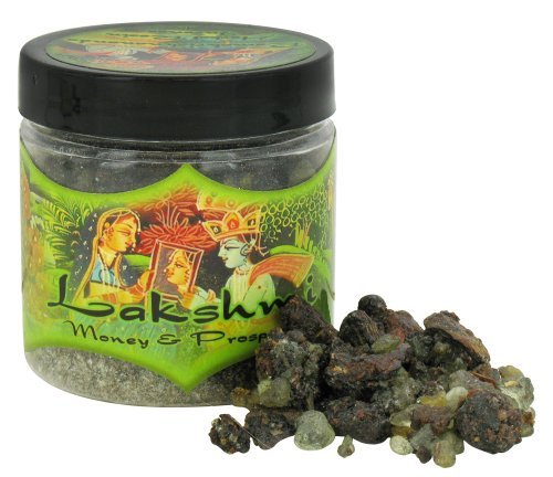 Prabhuji's Gifts Lakshmi Money and Prosperity Ramakrishnananda Resin Incense 2.4 Oz Jar