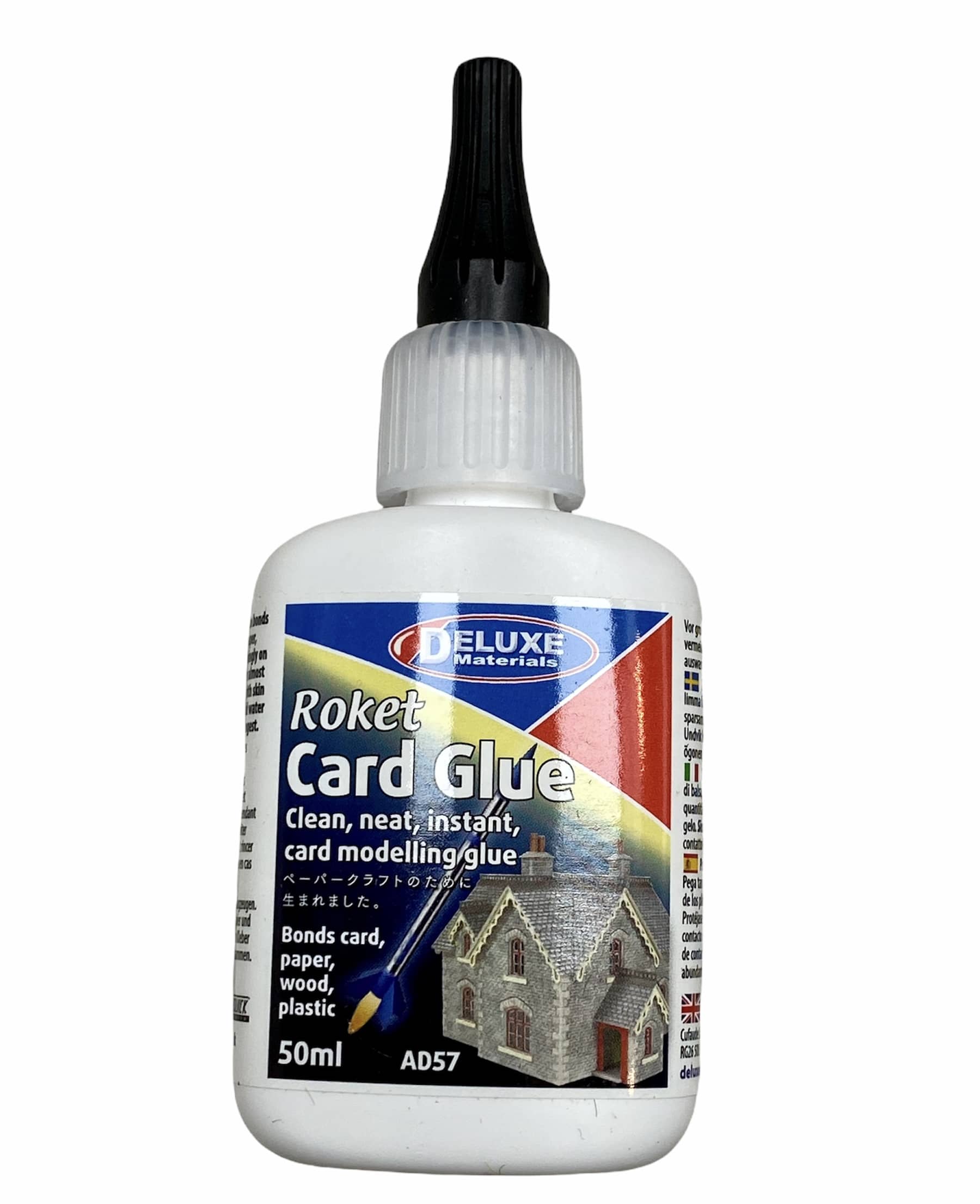 Deluxe Materials Roket Card Glue, 50ml for Card Models, Railway Kits & Crafts