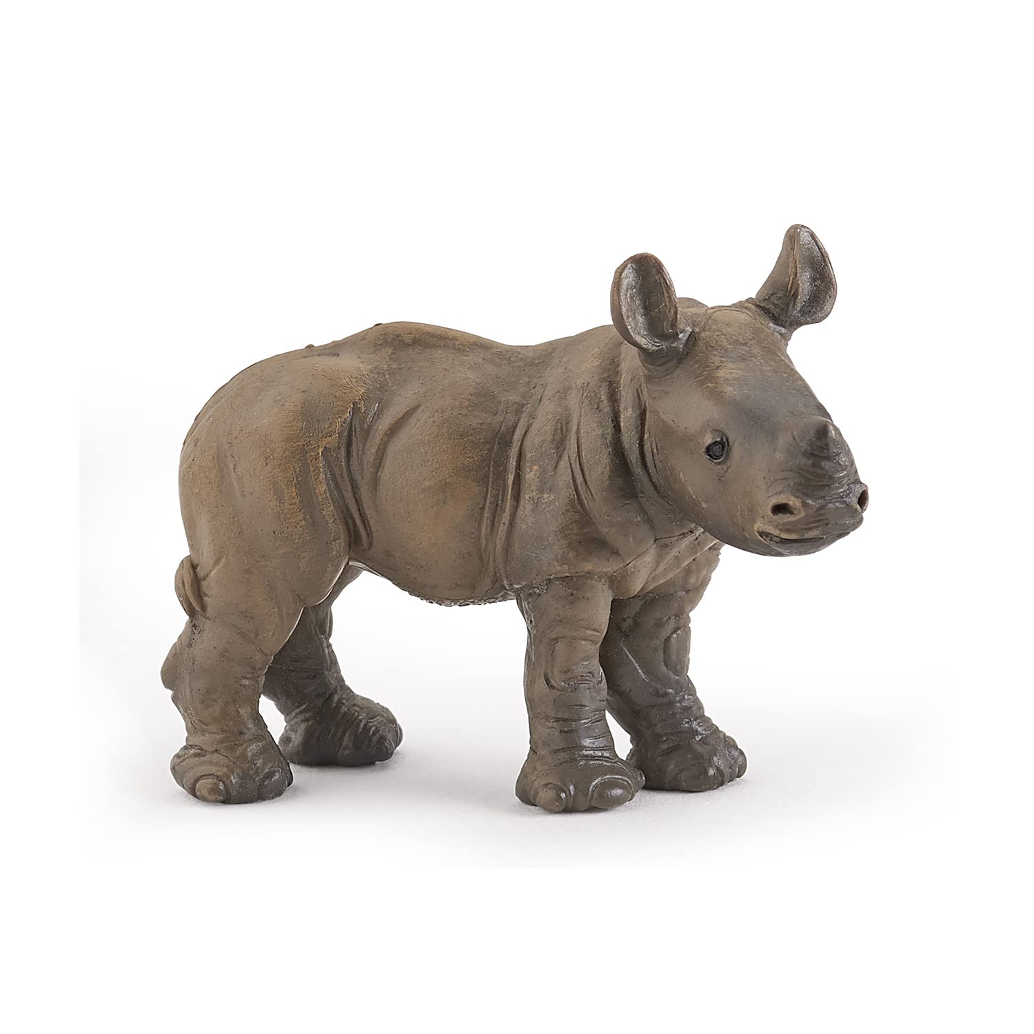 Papo Rhinoceros Calf - Hand Painted Figurine - Heirloom Quality Collectible (50035)