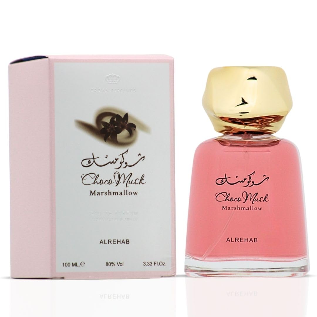 Al Rehab Choco Musk Marshmallow Eau de Parfum Spray, 3.33 Fl Oz (100 ml)