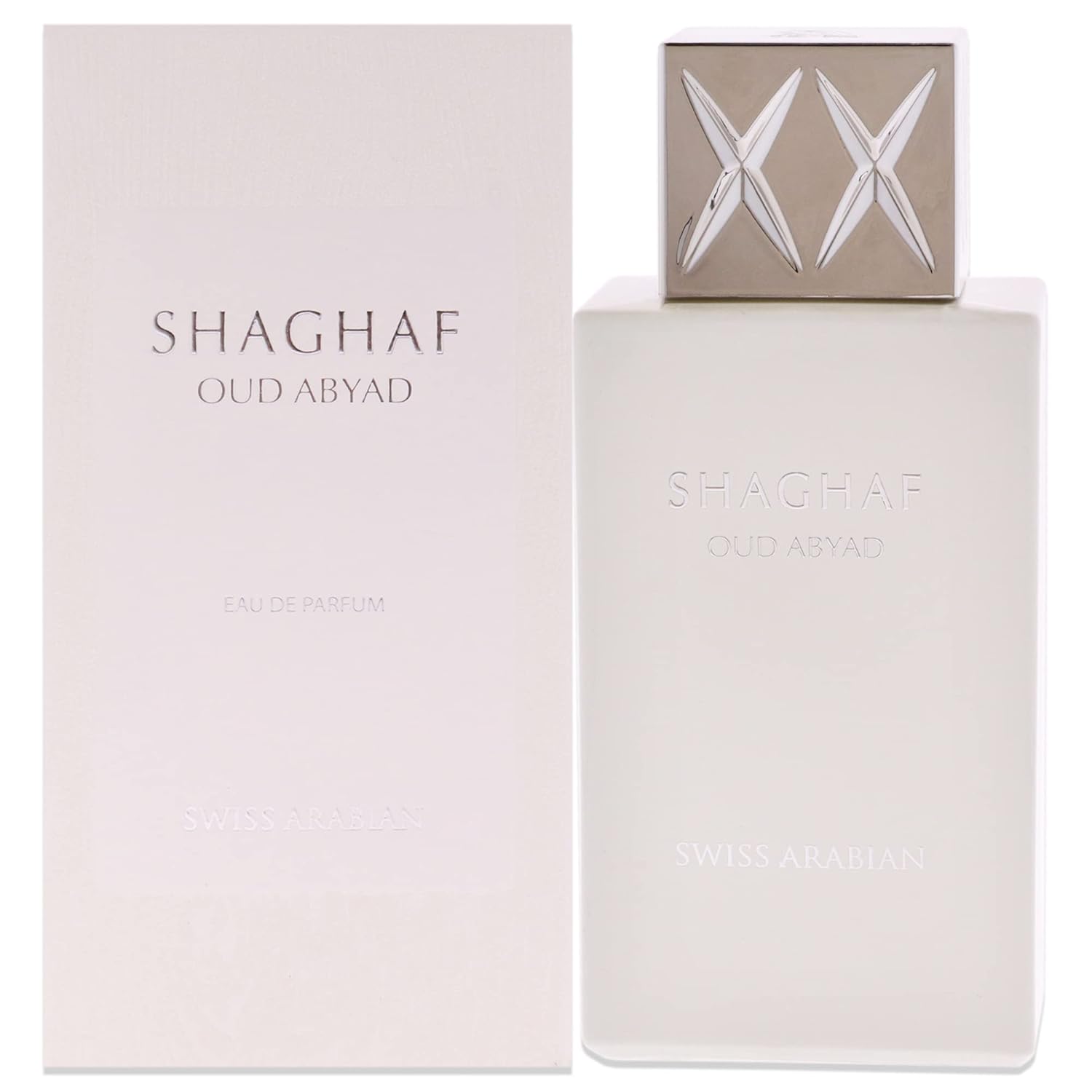 Swiss Arabian Shaghaf Oud Abyad Eau de Parfum Spray for Women, 2.5 Oz (75ml)