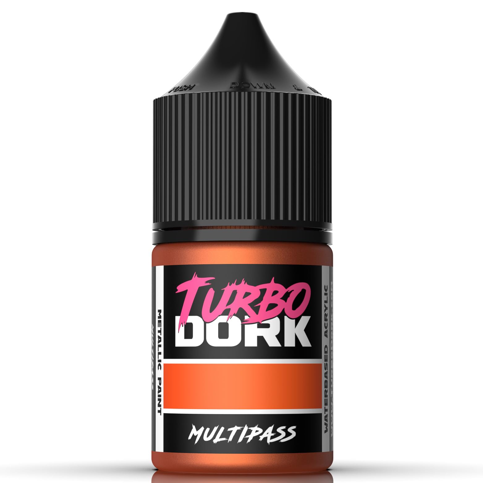 Turbo Dork Multi Pass Metallic Acrylic Paint 22ml Bottle - Water-based Non-Toxic Metallic Finish Paint