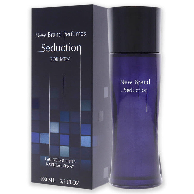 New Brand Seduction EDT for Men  EDT Spray, 3.3 oz, Woody Aromatic