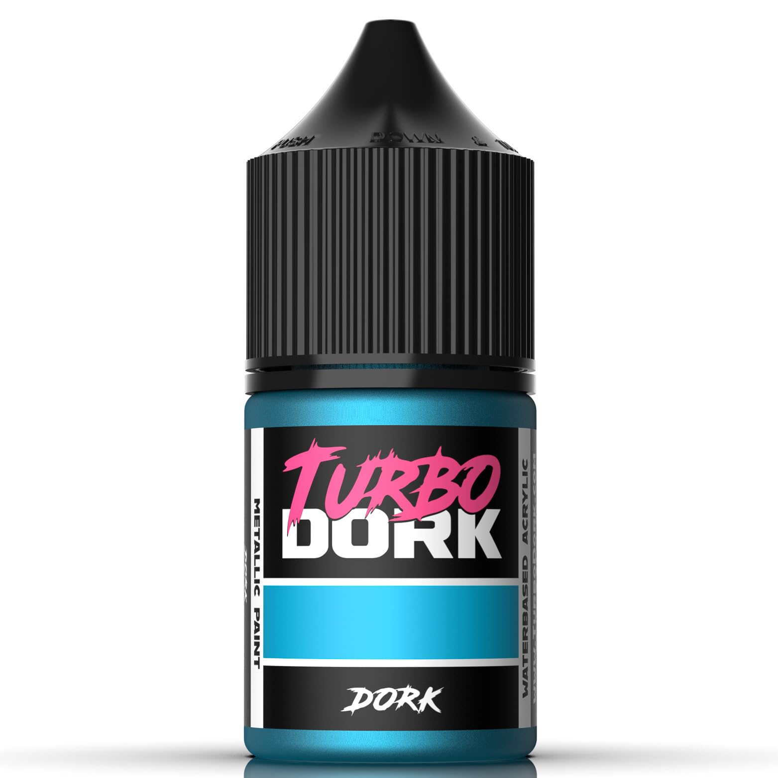 Turbo Dork Dork Metallic Acrylic Paint 22ml Bottle - Water-based Non-Toxic Metallic Finish Paint