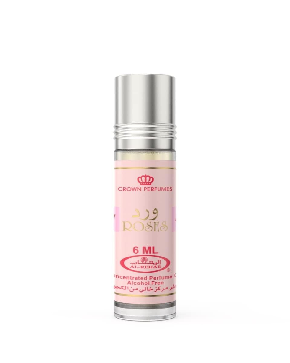 Aceite perfumado en roll-on Al-Rehab Roses de 6 ml