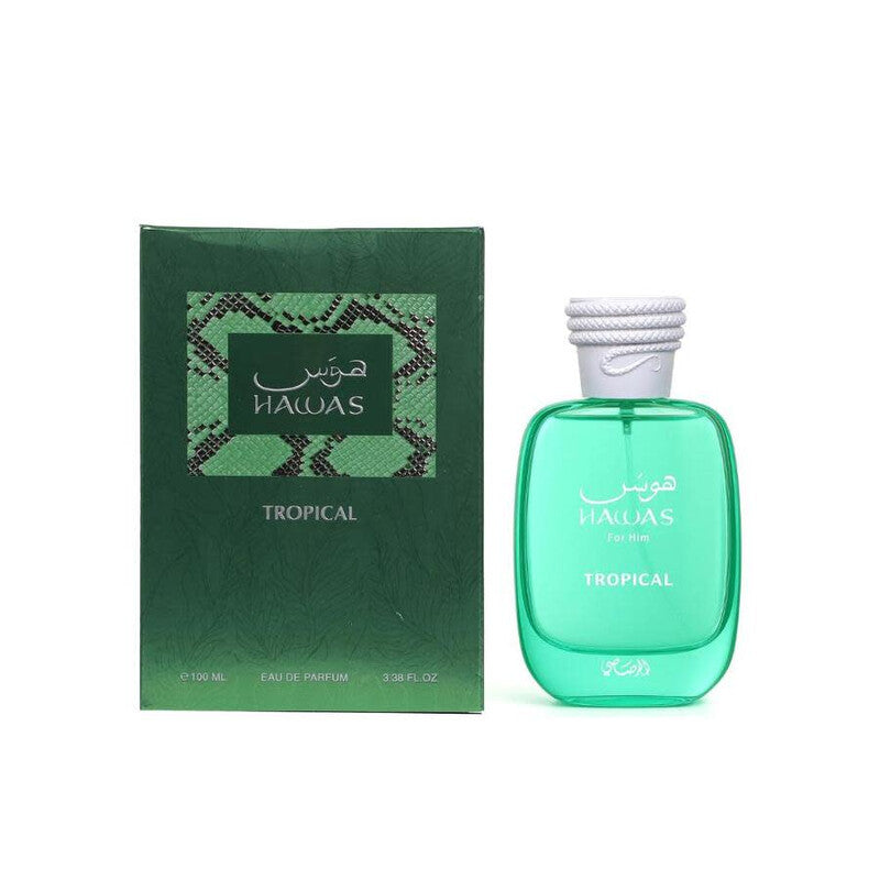 Rasasi Hawas Tropical Eau de Parfum, 3.38 Oz (100ml)