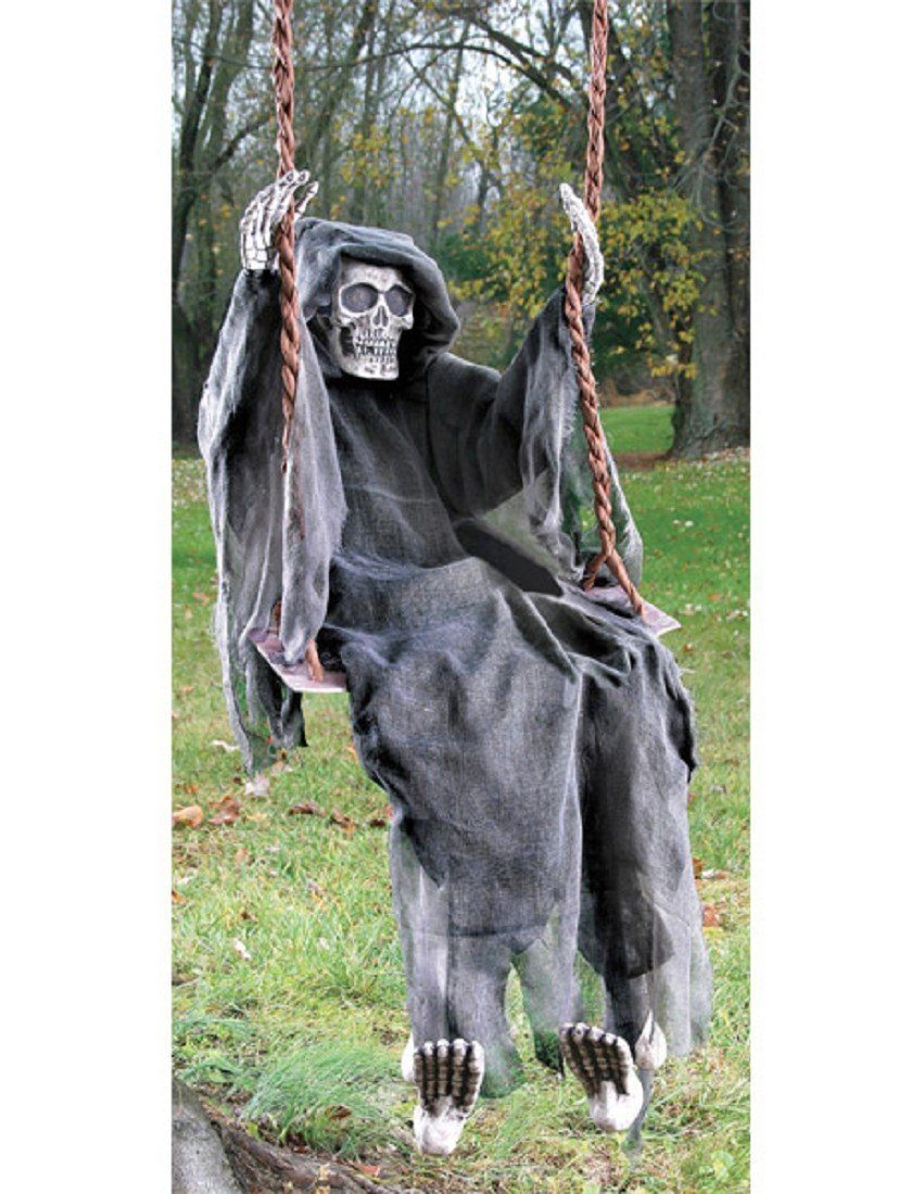 Fun World Swinging Reaper Halloween Hanging Decoration 60"