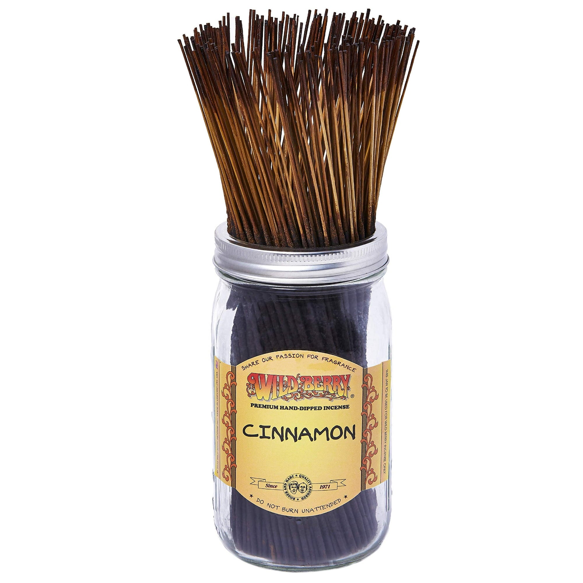 Wild Berry Cinnamon Incense Sticks, 100 Count Hand-Dipped Aromatic Incense