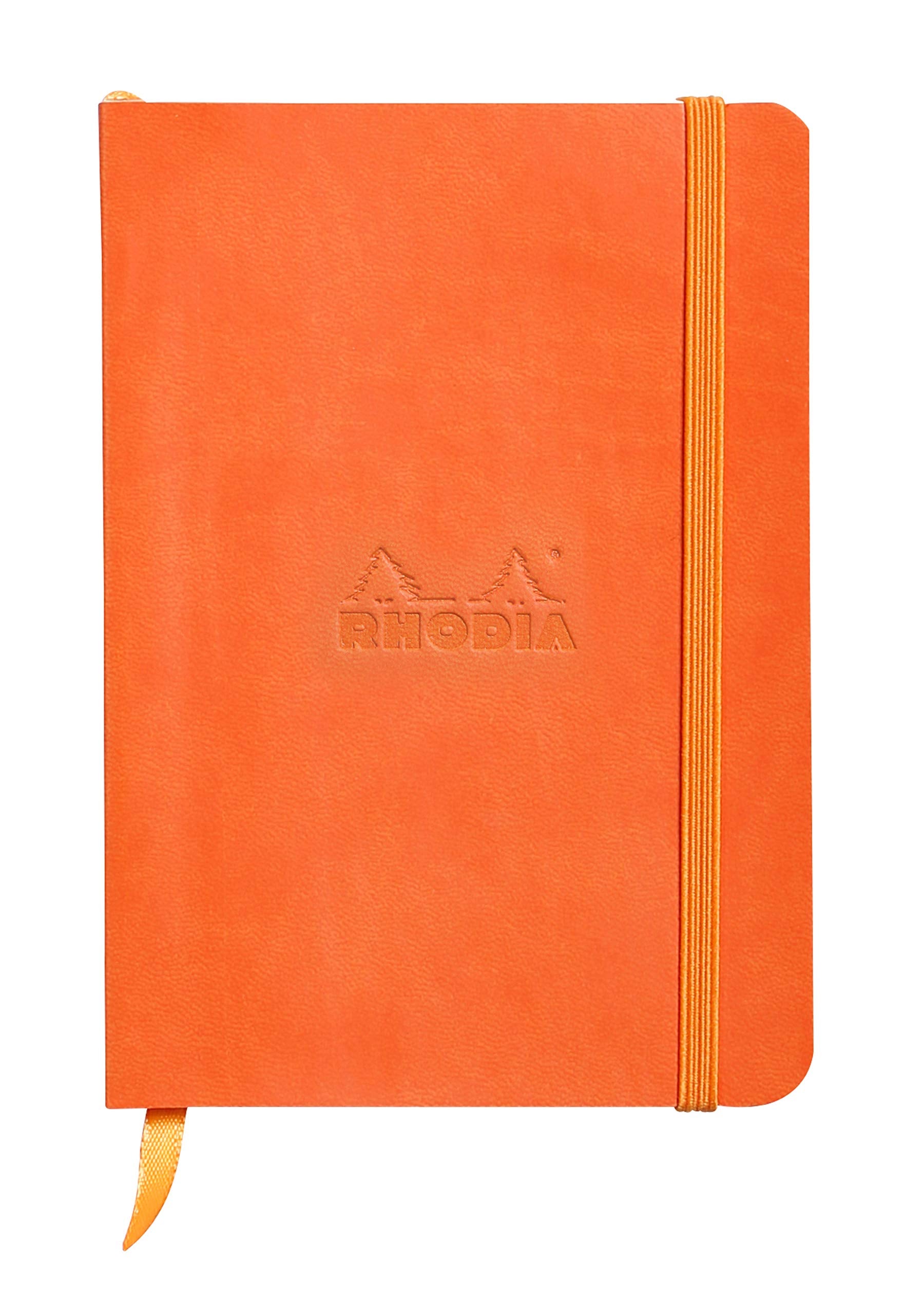 Rhodia Rhodiarama Soft Notebook - 72 Lined Sheets - 4 x 5 1/2 - Tangerine