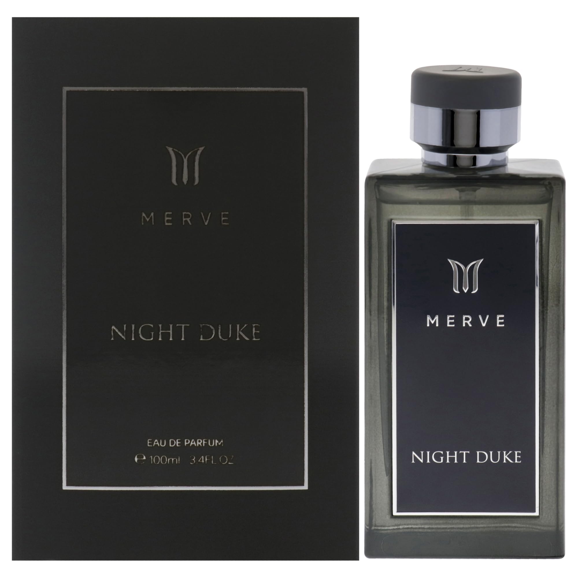 Merve Night Duke Eau de Parfum Men Aquatic Amber Marine Scent 3.4 oz Spray