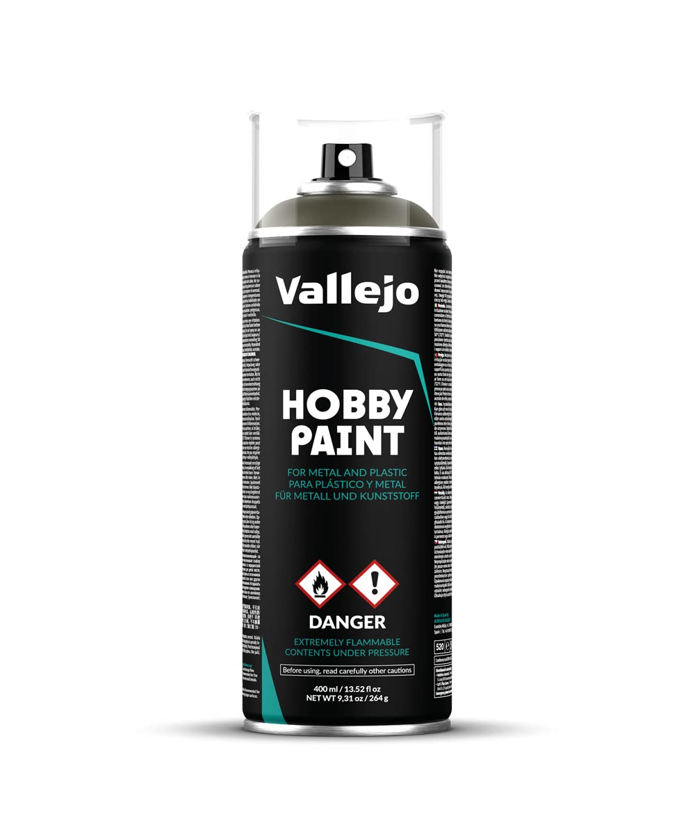 Vallejo Hobby Paint Spray AFV Russian Green 4B0 400ml (13.5 fl oz)