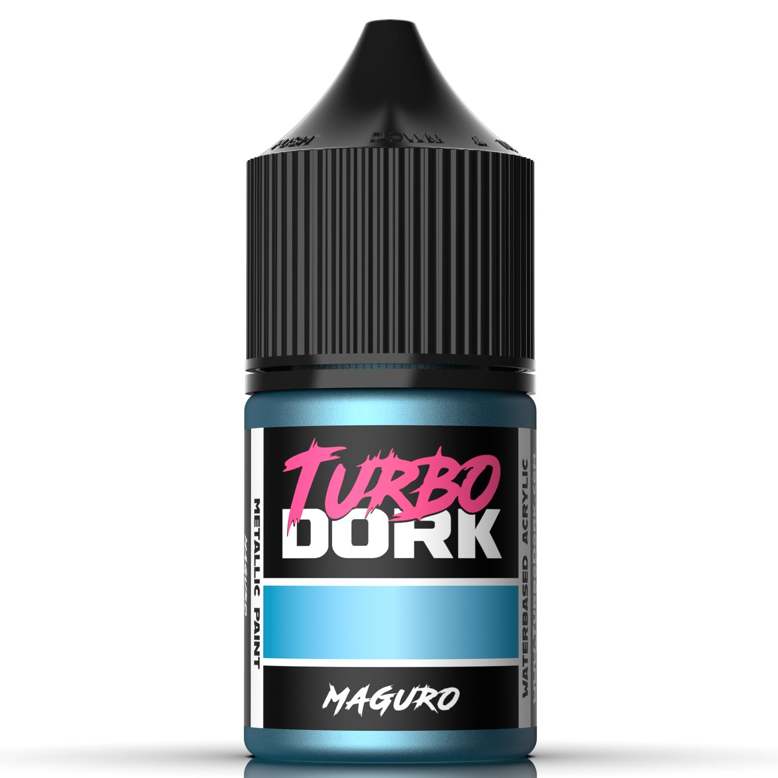 Turbo Dork Maguro Metallic Acrylic Paint 22ml Bottle - Water-based Non-Toxic Metallic Finish Paint
